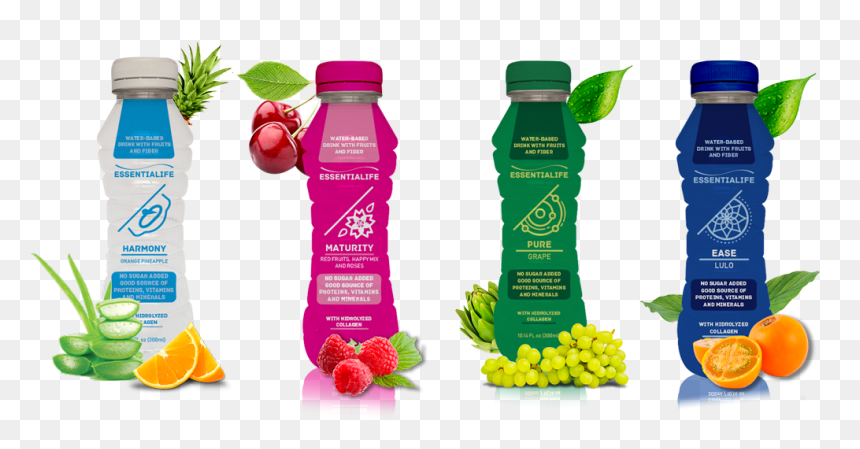 Botalla De Agua De Frutas Naturales Png, Transparent Png - bebidas png