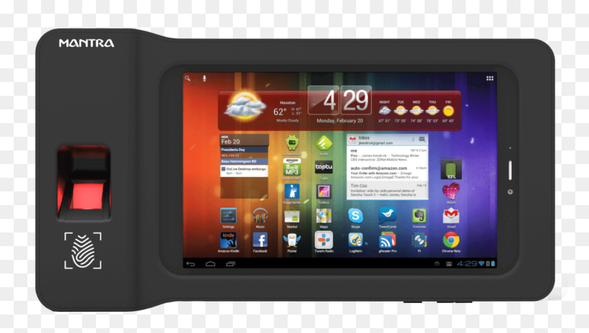 Mdesk8 - Pos Machine Aur Fingerprint Device, HD Png Download - fingerprint scanner png