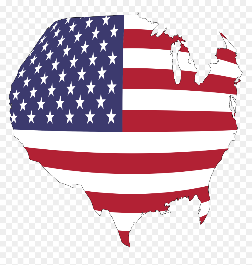 America Flag Map Globe Clip Arts - United States Map Icon Png, Transparent Png - globe map png