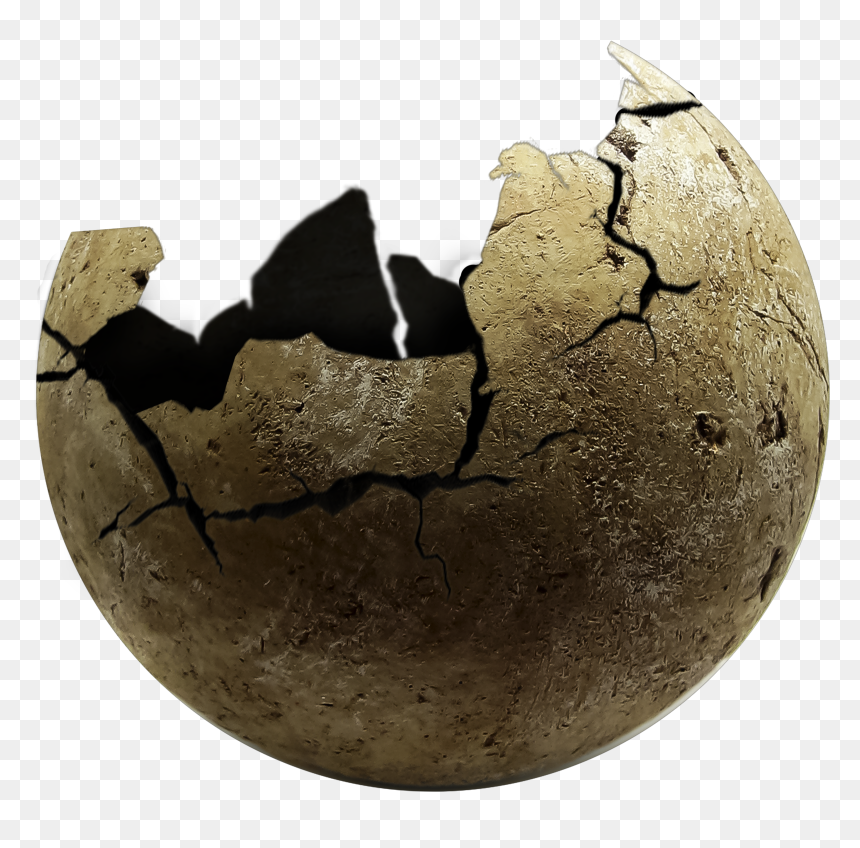 Cracked Stone Sphere, Png Download, Transparent Png - stone pillar png
