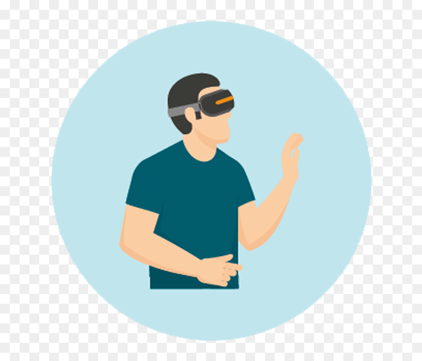 Virtual Reality In Education - Sitting, HD Png Download - education cap png