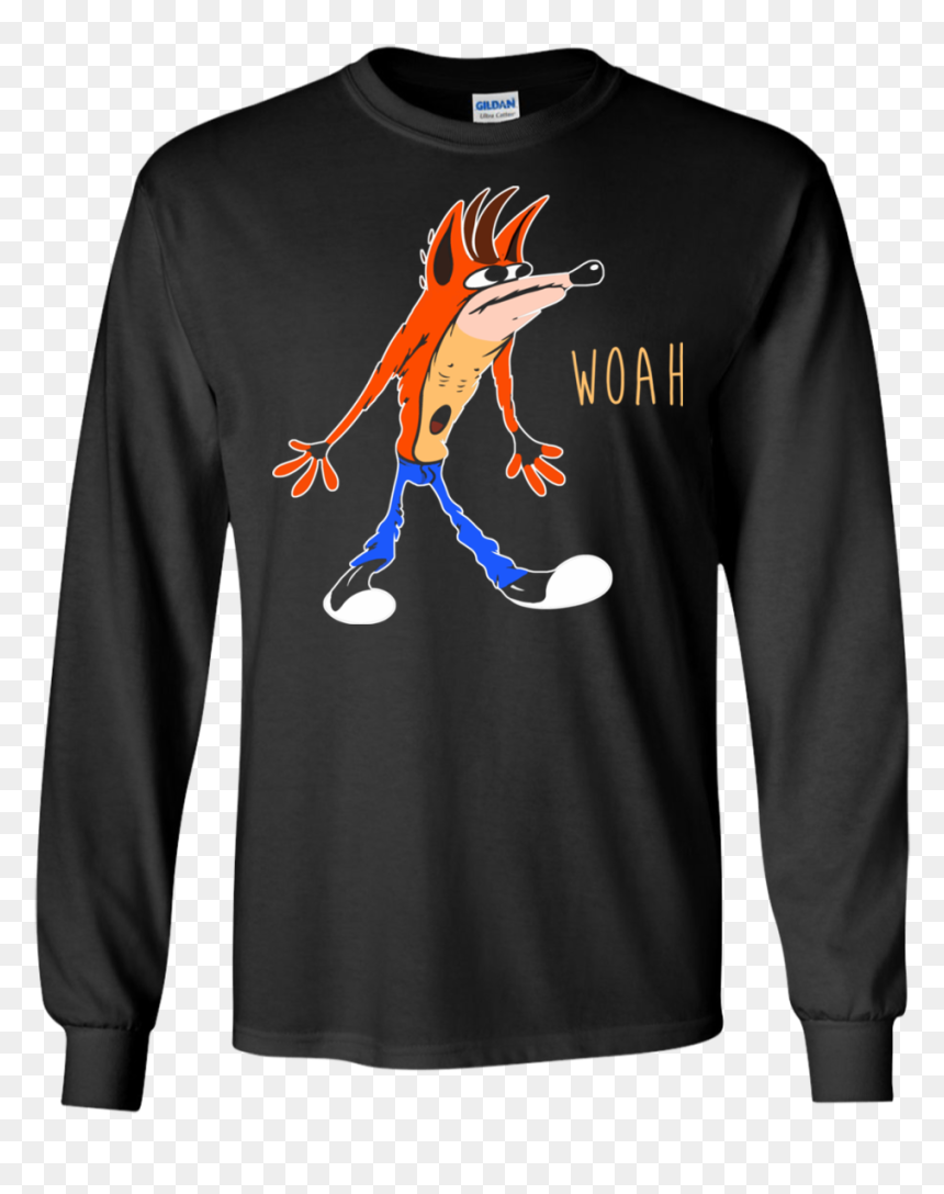 Transparent Crash Bandicoot Woah Png - T-shirt, Png Download - crash bandicoot woah png