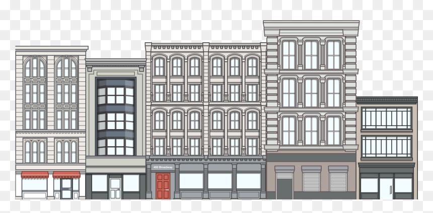 Go To Image - Street Buildings Png, Transparent Png - apartment png