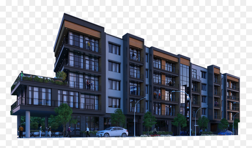 Liberty Square Building - Apartment, HD Png Download - apartment png