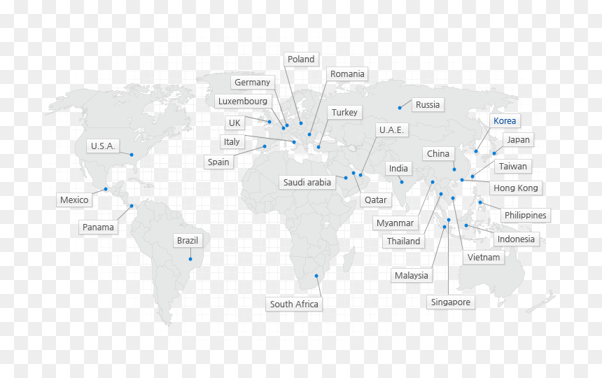 글로벌네트워크 해외사업장 - Route Maritime Europe Afrique, HD Png Download - globe map png