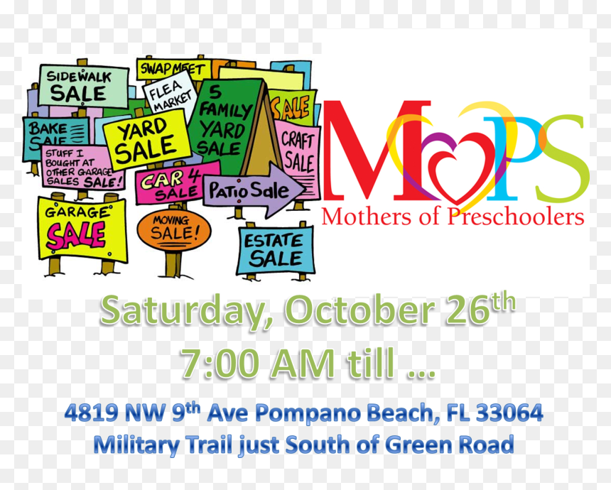 Mops Garage Sale - Graphic Design, HD Png Download - garage sale png