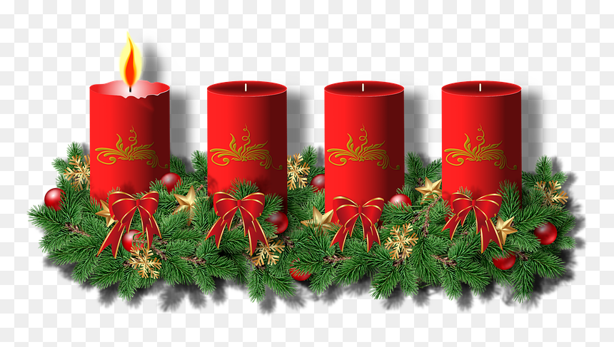 Christmas Decoration, HD Png Download - advent wreath png