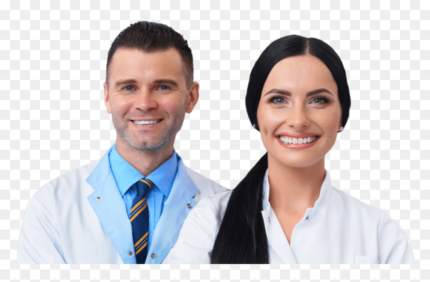 Dbs Two Dentists Smiling For Collection Of Bills - Physician, HD Png Download - dentist png