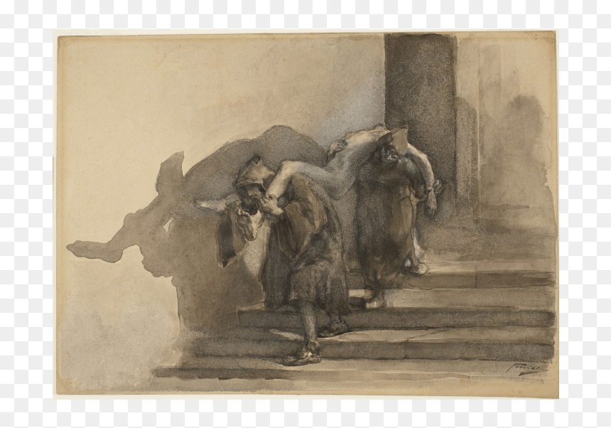 To Show Intensity Of Plague - Monatti Di Gaetano Previate, HD Png Download - indian ox png