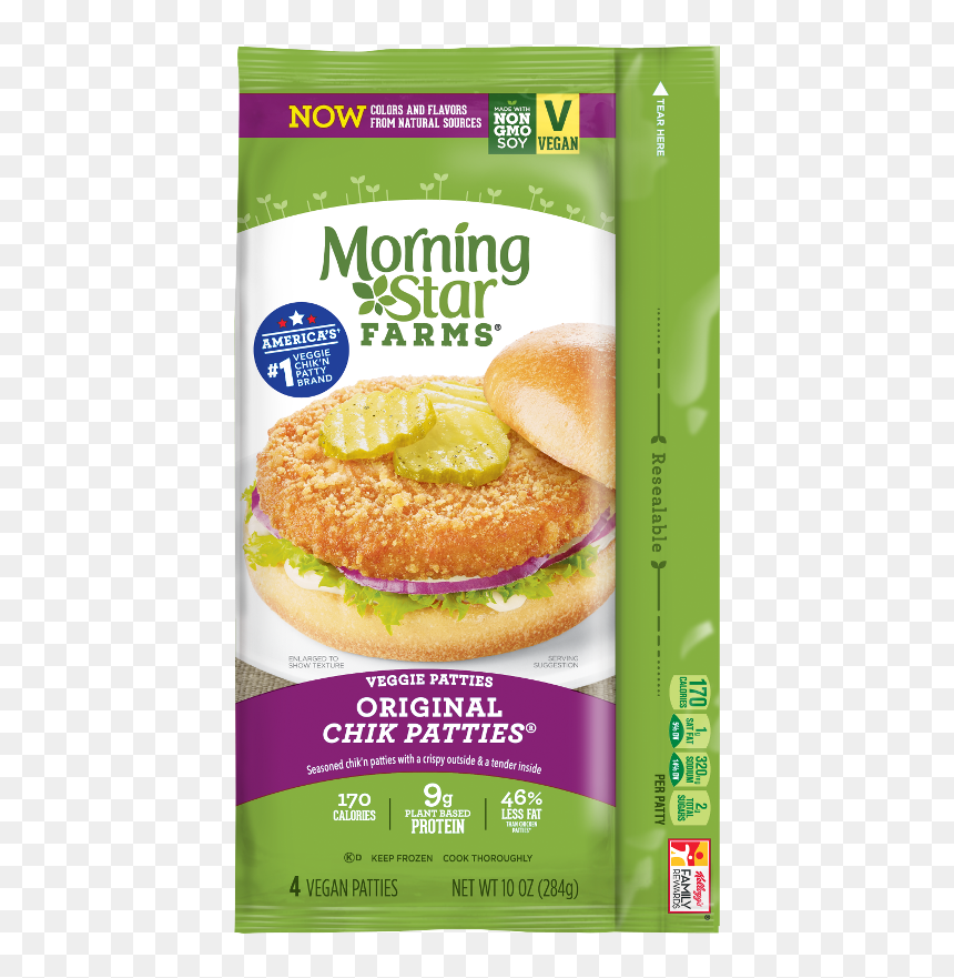 Morningstar Farms Chicken Patties, HD Png Download - veg patties png