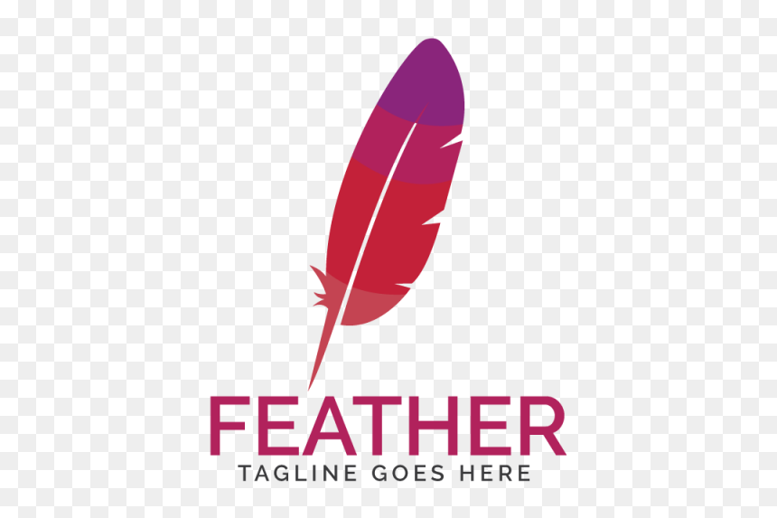 Graphic Design, HD Png Download - feather logo png