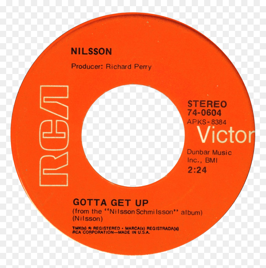 Gotta Get Up By Harry Nilsson Side-b Us Vinyl - No Time, HD Png Download - registered png