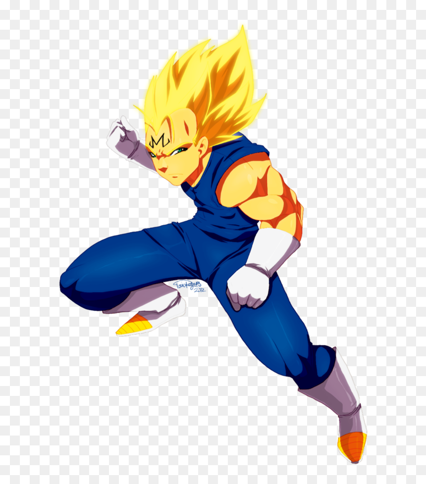 Vegeta , Png Download - Cartoon, Transparent Png - majin vegeta png