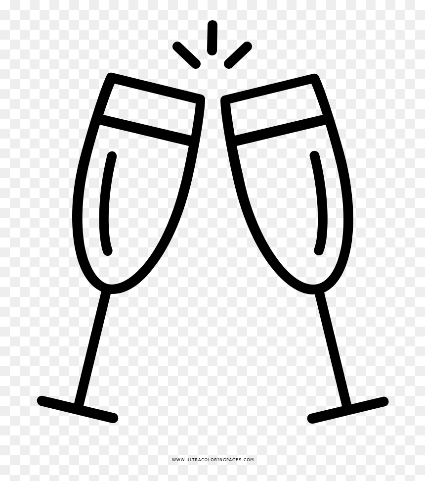 Dibujo De Bebidas Para Colorear Ultra Coloring Pages - Champagne Icon Png, Transparent Png - bebidas png