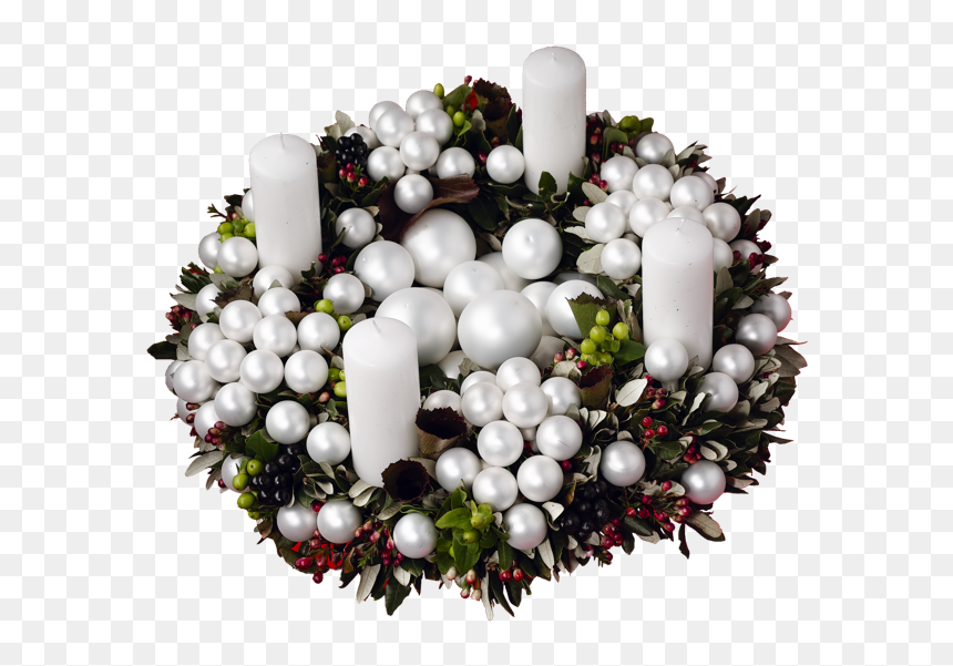 Modern Advent Wreath - Couronne De L Avent, HD Png Download - advent wreath png