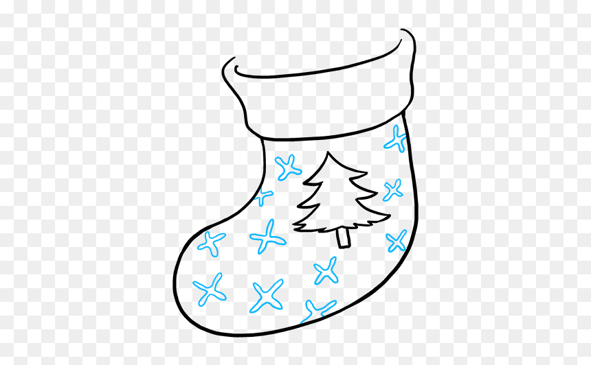 How To Draw Christmas Stocking, HD Png Download - christmas stockings png