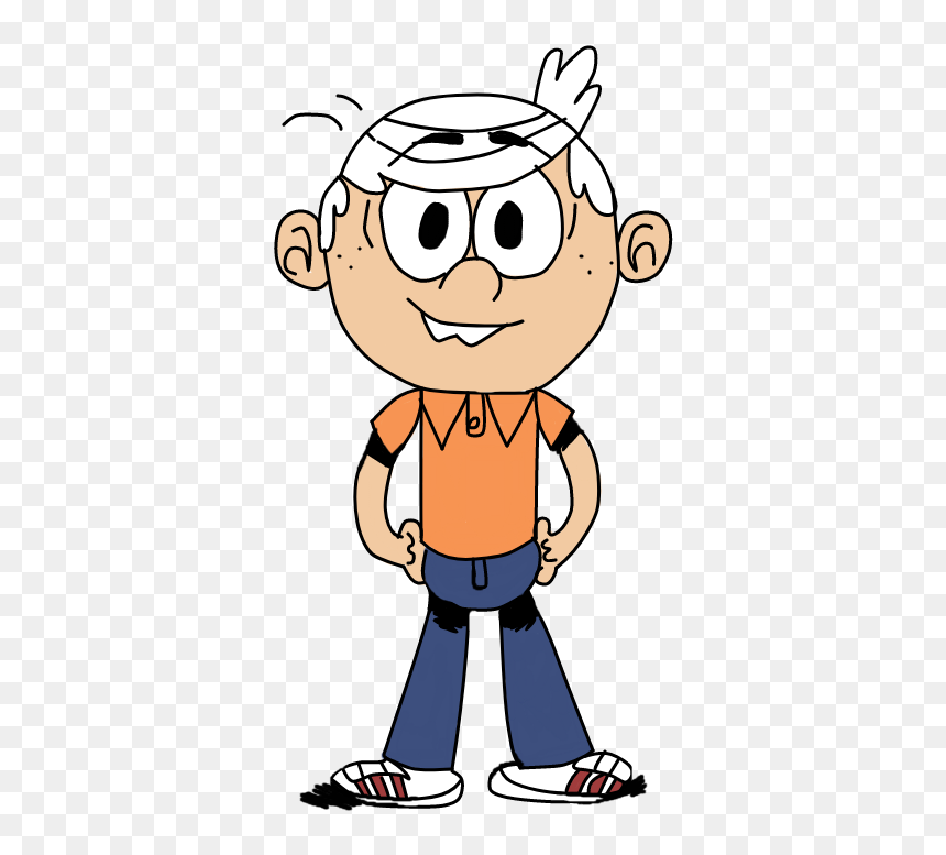 Image Titled How To Draw Lincoln Loud From The Loud - Loud House Lincoln Orange Shirt, HD Png Download - lincoln png