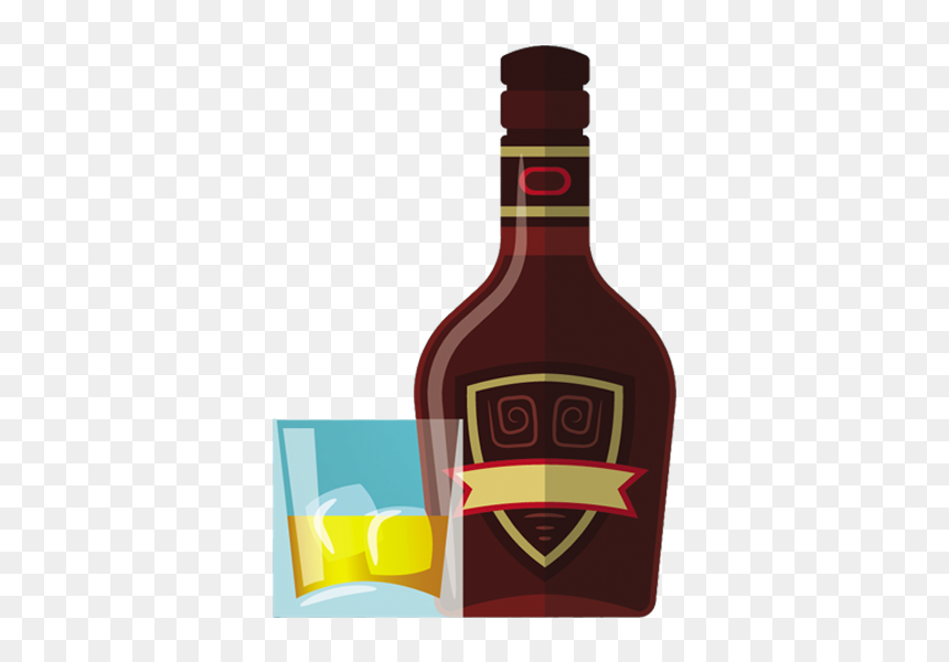 Glass Bottle, HD Png Download - bebidas png