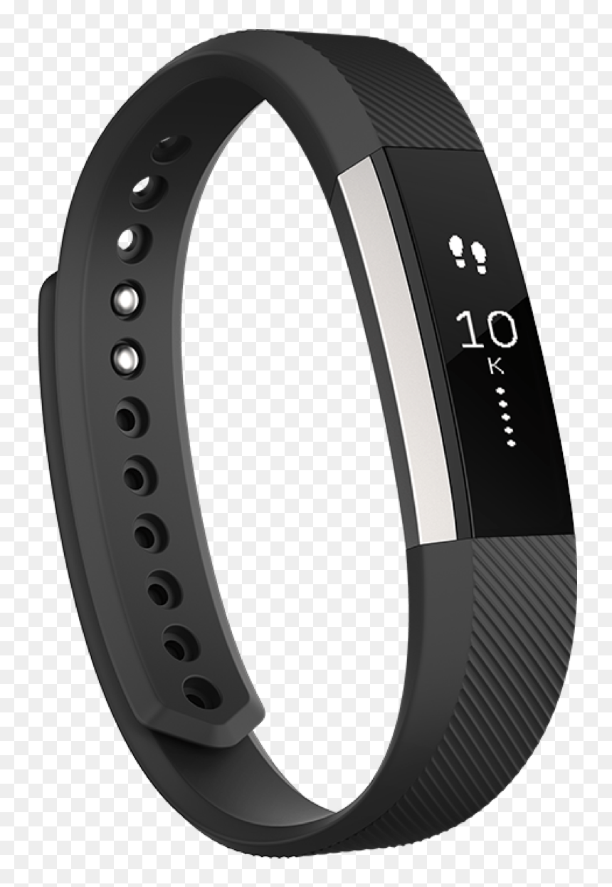 Black Fitbit Alta Band, HD Png Download - fitbit png