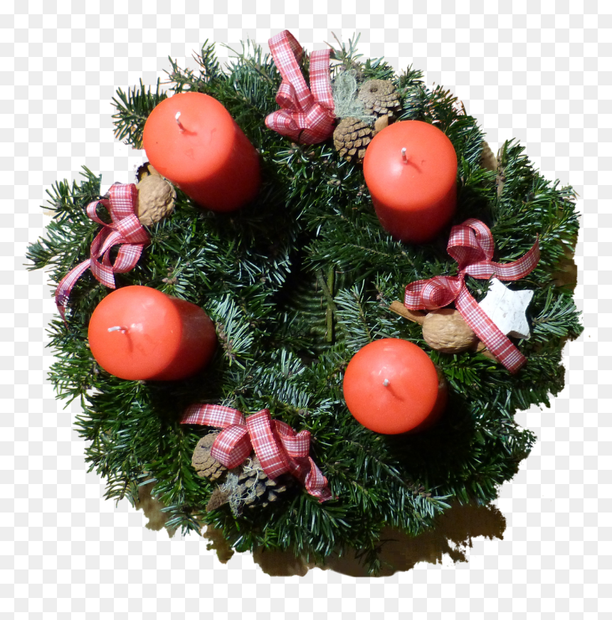 Corona Natal, HD Png Download - advent wreath png