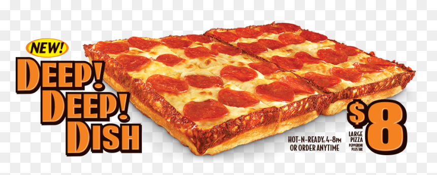 Hot And Ready Deep Dish, HD Png Download - little caesars png