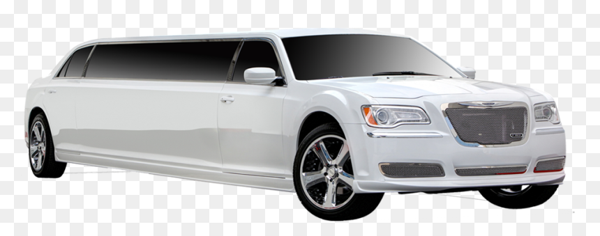 White Chrysler 300 Stretch, HD Png Download - limo png