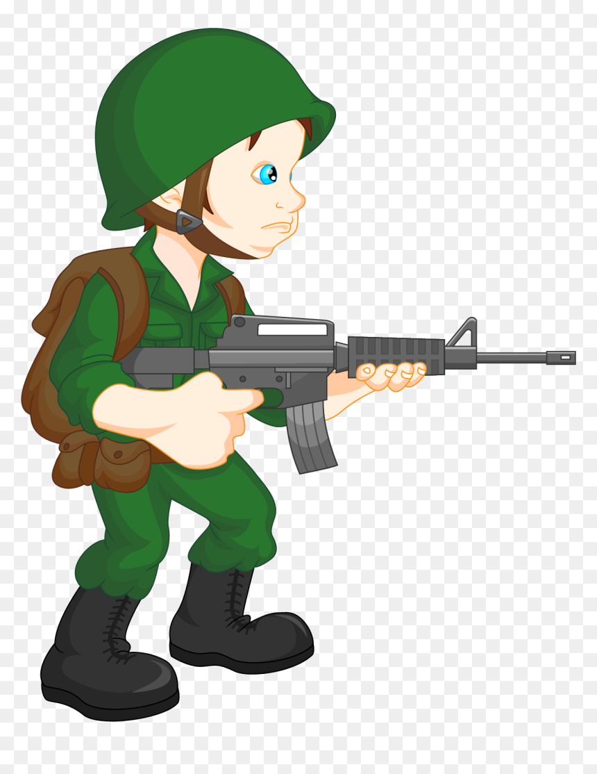 Army Guy At Getdrawings - Soldier Clip Art, HD Png Download - bo3 gun png