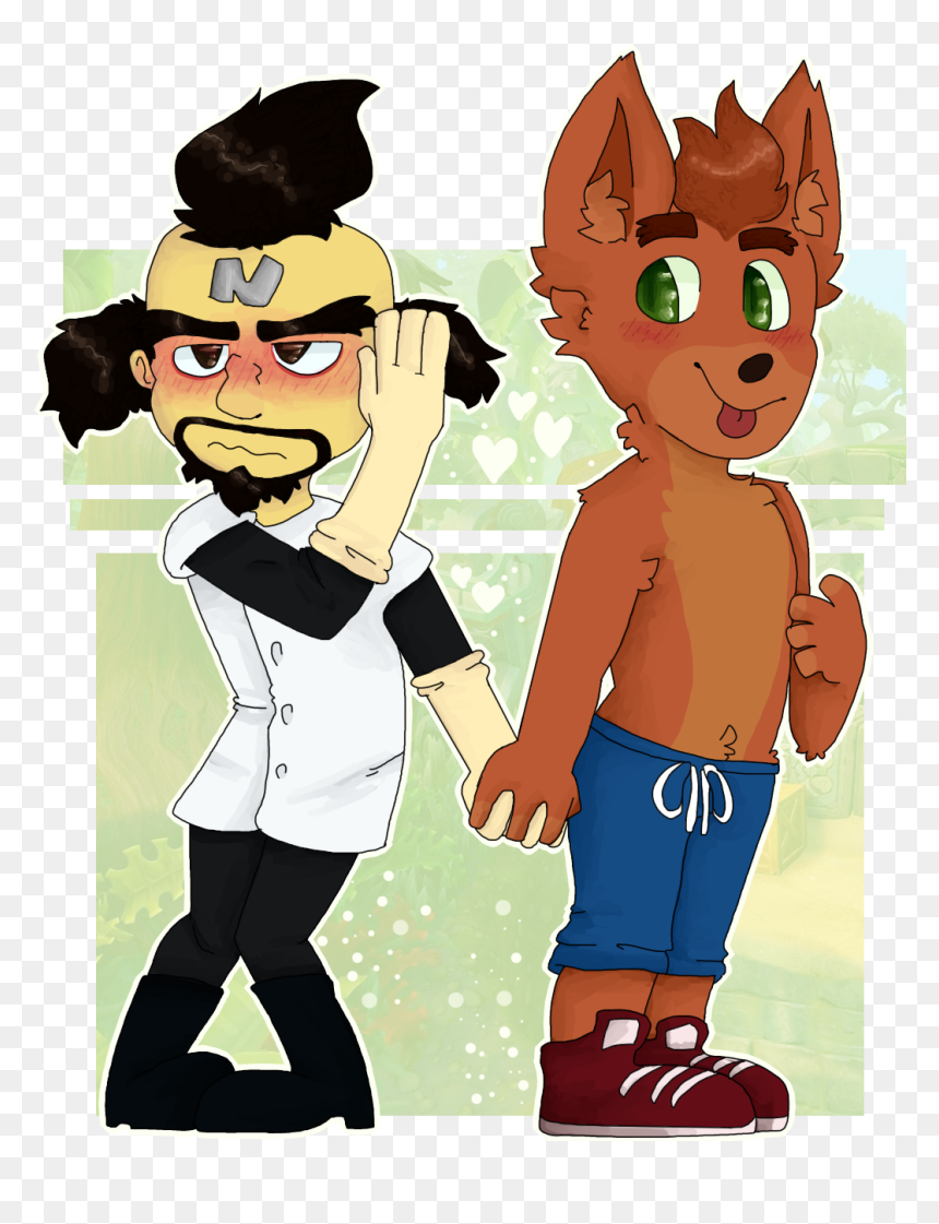 I Love These Two ♥ ♥  - Cartoon, HD Png Download - crash bandicoot woah png