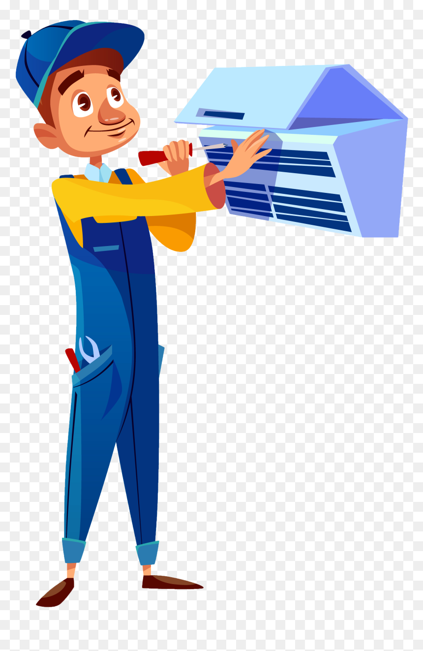 Air Conditioning Cartoon, HD Png Download - lg ac png