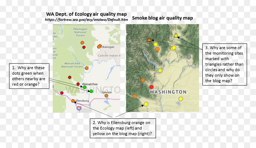 Yakima Wa Air Quality, HD Png Download - smoke plume png