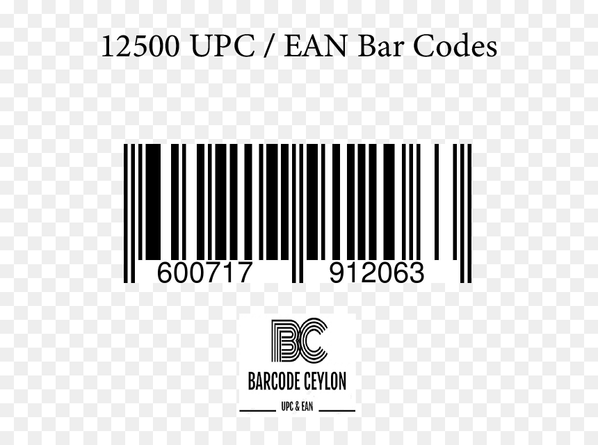 Image Of 12500 Upc / Ean Bar Codes - Minion Pro, HD Png Download - upc png
