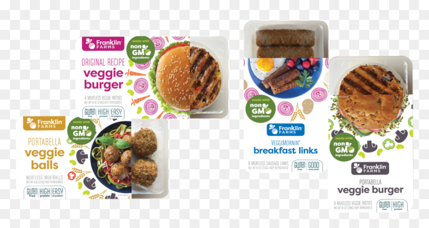 New Updated Image - Franklin Farms Veggie Burgers, HD Png Download - veg patties png