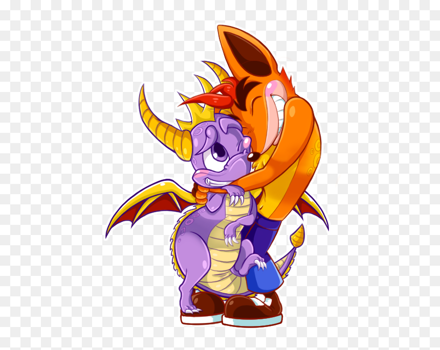 Crash Bandicoot Clipart 8bit - Crash And Spyro Friends, HD Png Download - crash bandicoot woah png