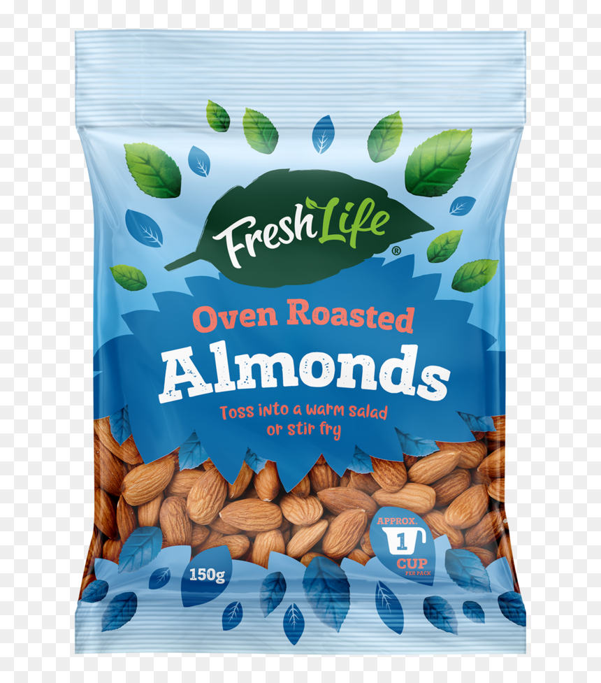 Freshlife Almond Roast 150g Render - Freshlife Nuts, HD Png Download - cashew nuts png