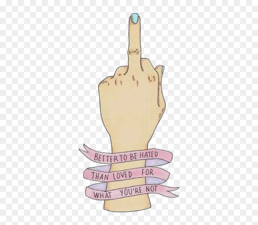 Finger, Kurt Cobain, Quote And Truth - Better To Be Hated Than Loved, HD Png Download - tumblr quote png