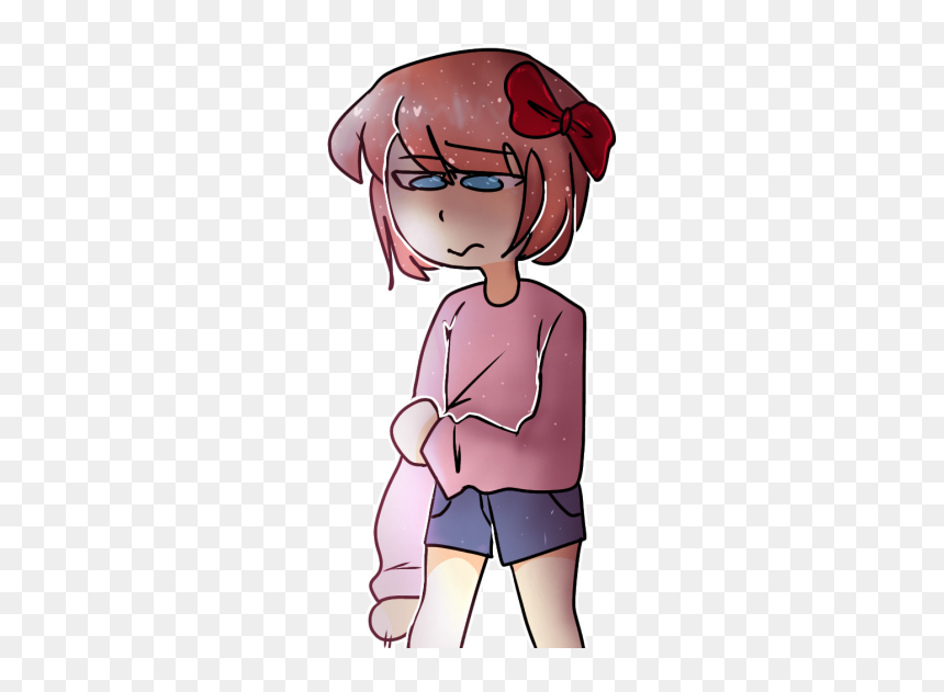 Image - Cartoon, HD Png Download - sayori hanging png