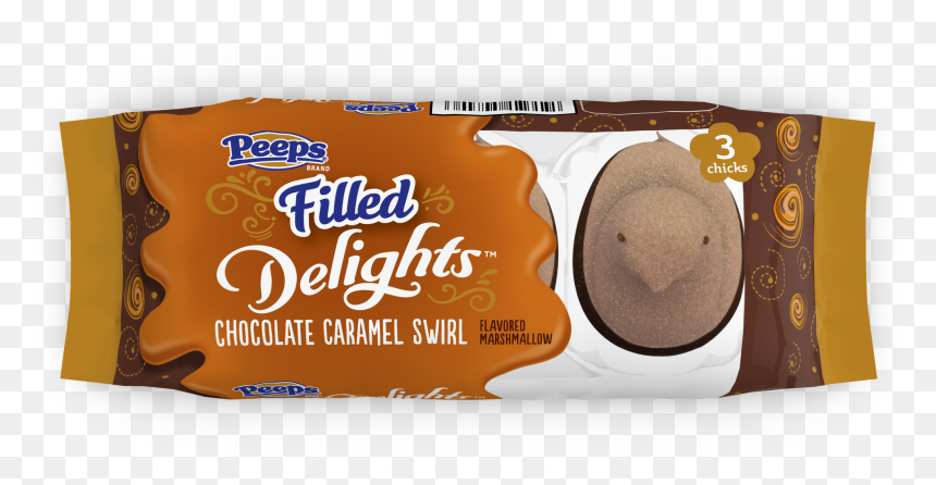 Chocolate Caramel Swirl Filled Peeps Delights Available - Chocolate Caramel Swirl Peeps, HD Png Download - peeps png