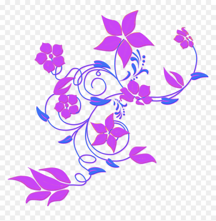 Flowers Png Clipart, Transparent Png - floral vector transparent png