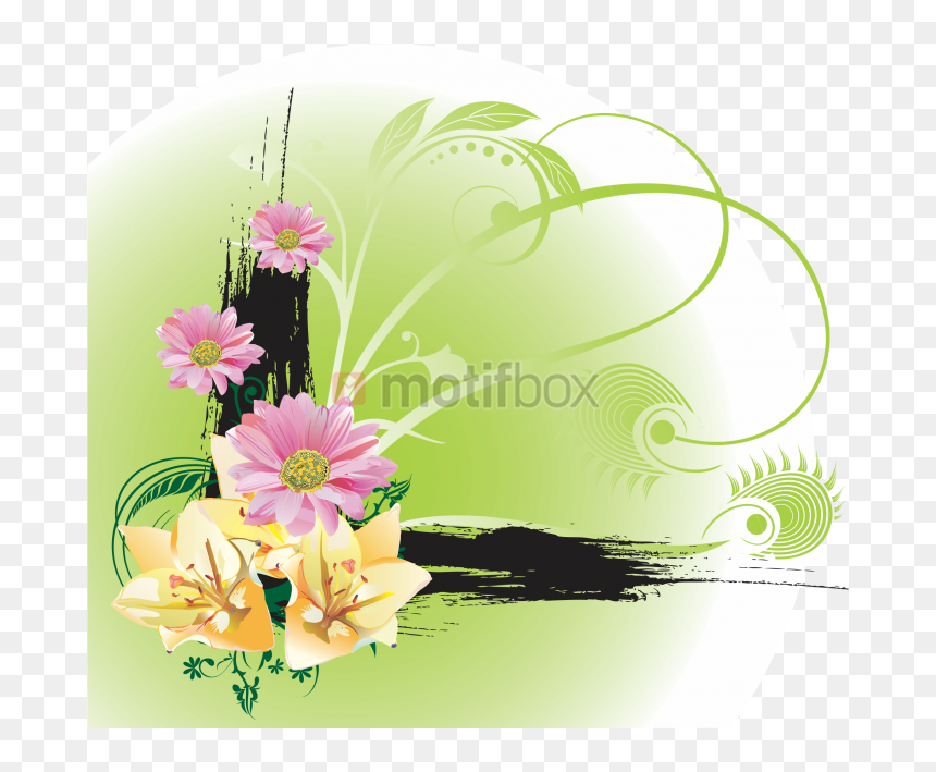 Floral Vector - Flower, HD Png Download - floral vector transparent png
