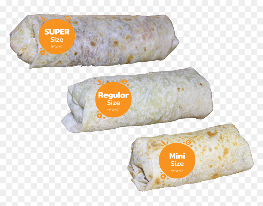 All Of Our Burritos Comes Packed With Meat And You - Sandwich Wrap, HD Png Download - burritos png