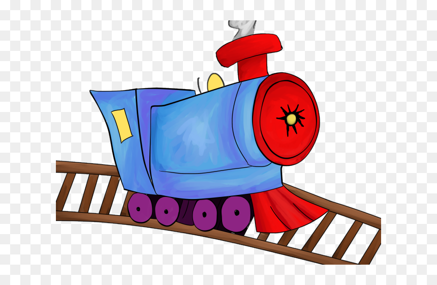 Railway Station Clipart Rail Station - Train On Tracks Clipart, HD Png Download - indian train png images