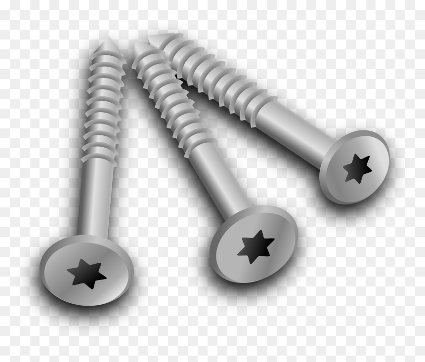 Screws Clipart, HD Png Download - screw vector png