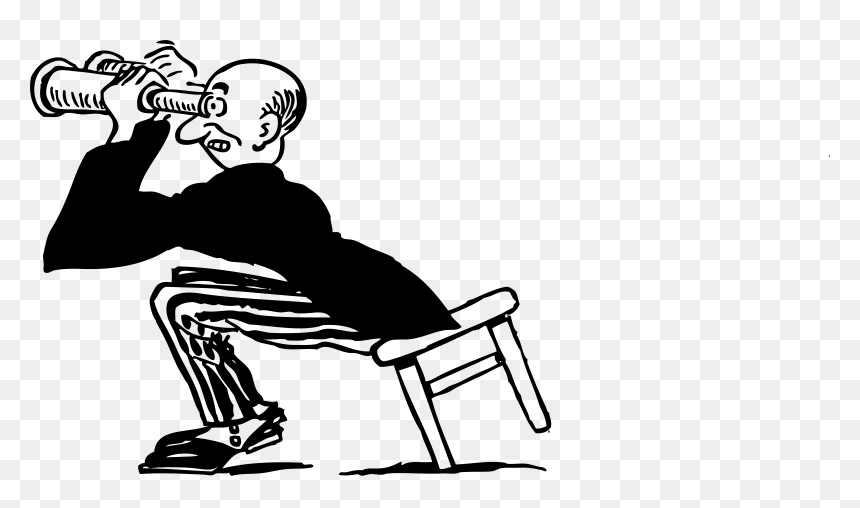 Beobachten Clipart, HD Png Download - people sitting on chairs png