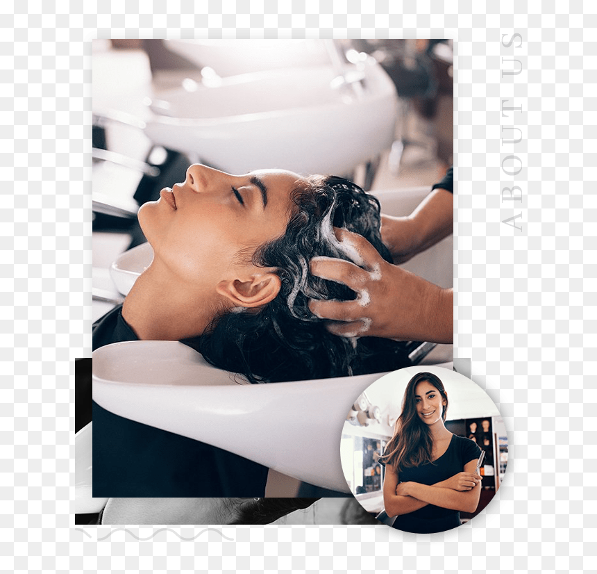 Shampooing In A Salon, HD Png Download - hair salon png