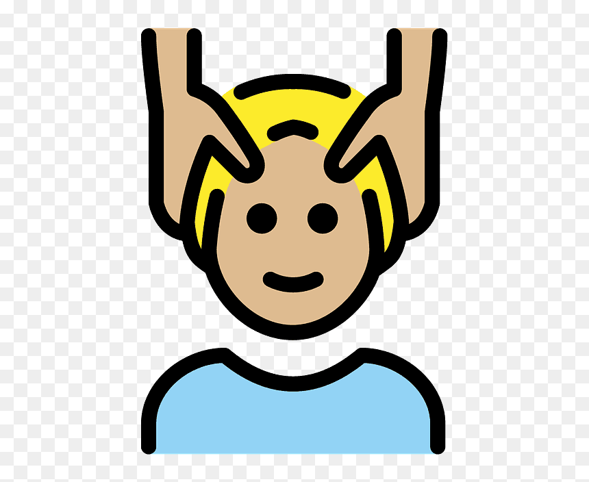 Man Getting Massage Emoji Clipart - Emoji, HD Png Download - massage png