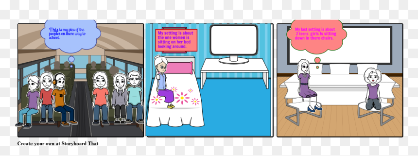 Cartoon, HD Png Download - people sitting on chairs png