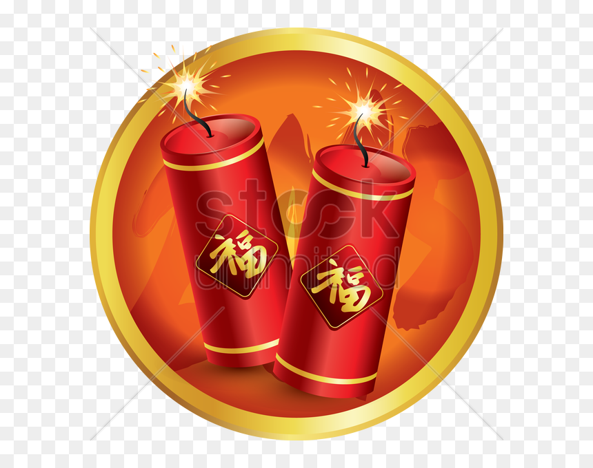 Chinese New Year Fire Crackers V矢量图形 , Png Download - Chinese New Year, Transparent Png - chinese firecrackers png