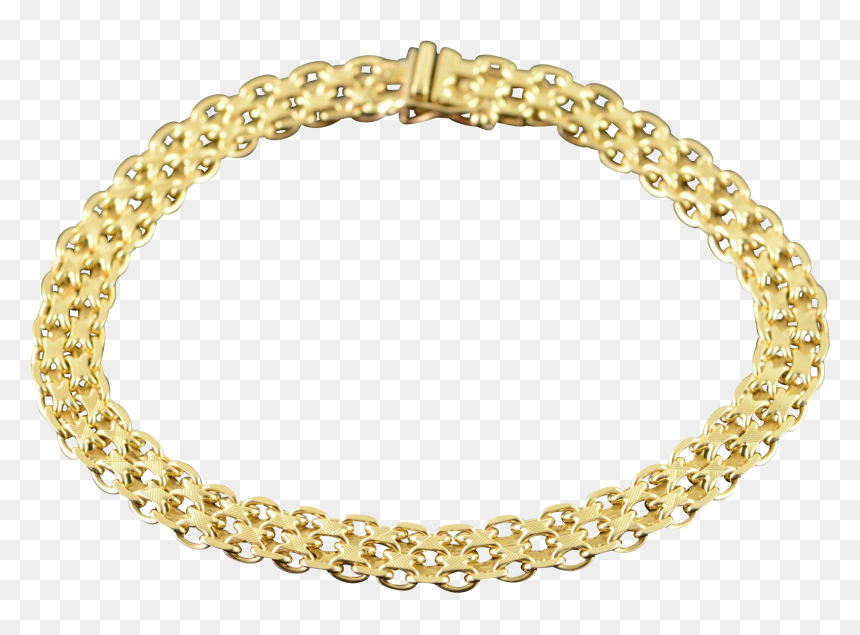 14k Fancy Link Bracelet - Gold Bracelet Transparent Background, HD Png Download - fancy bangles png