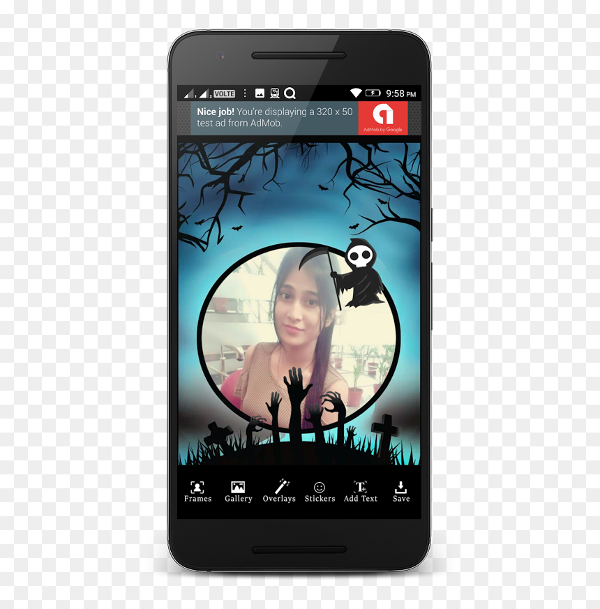 Halloween Costume Photo Frame For Android - Escape Room Cagliari Alcatraz, HD Png Download - android phone frame png