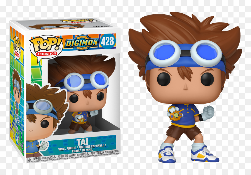 Digimon Tai Kamiya Funko Pop Vinyl Figure Popcultcha - Pop Funko Digimon, HD Png Download - tai lopez png